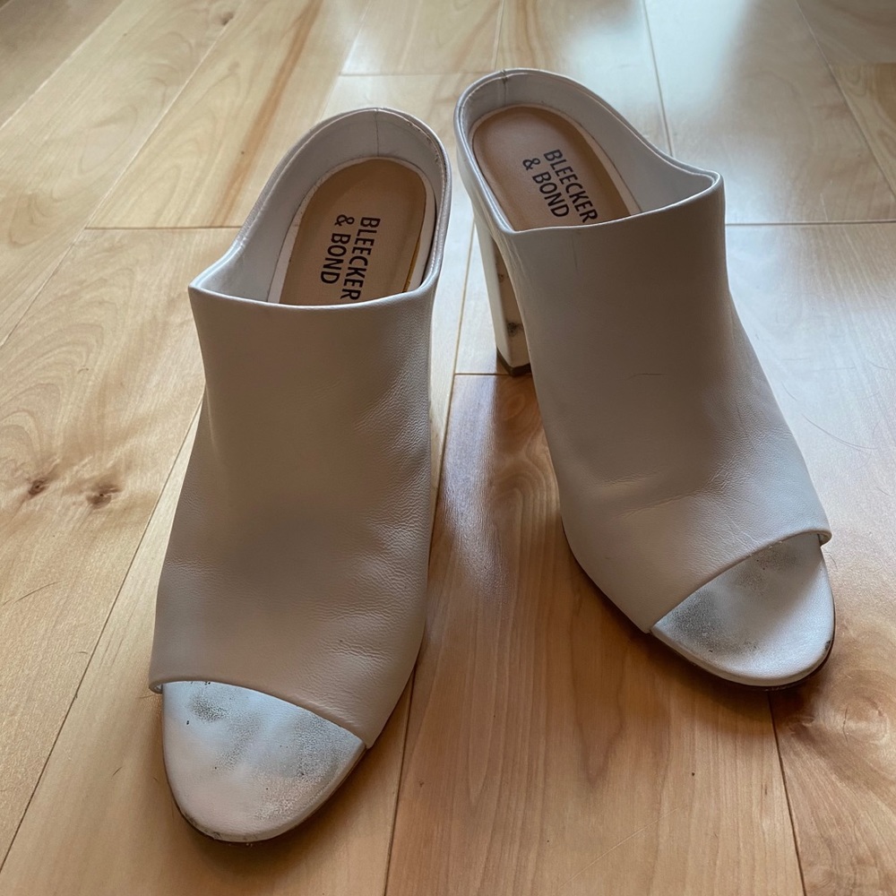 Bleeker + Bond White Mules